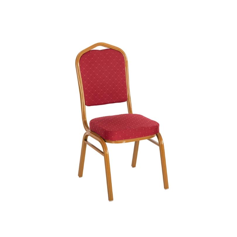 ДЕ-НИ МЕБЕЛ Хол столица HILTON, златна, црвена