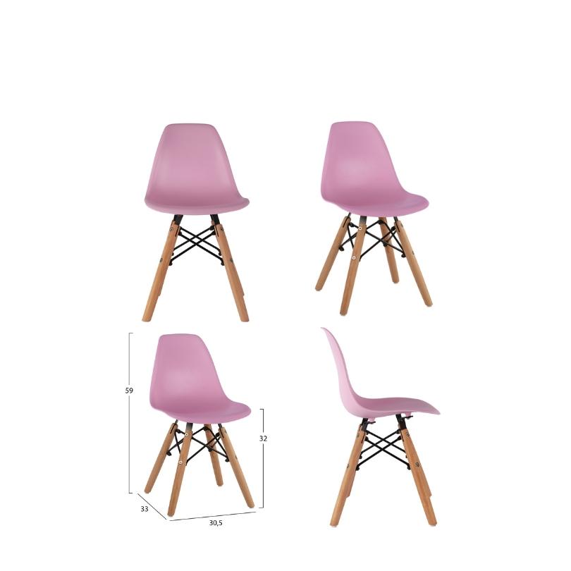 ДЕ-НИ МЕБЕЛ Хол детско столче LASER, розово