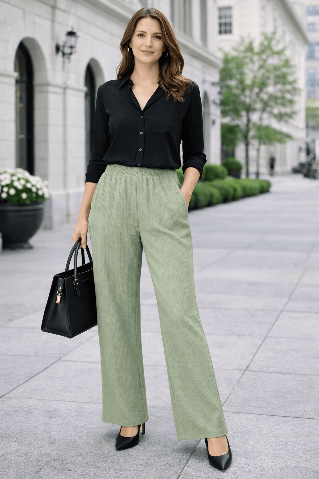 Face sportswear Женски панталони,светло зелени