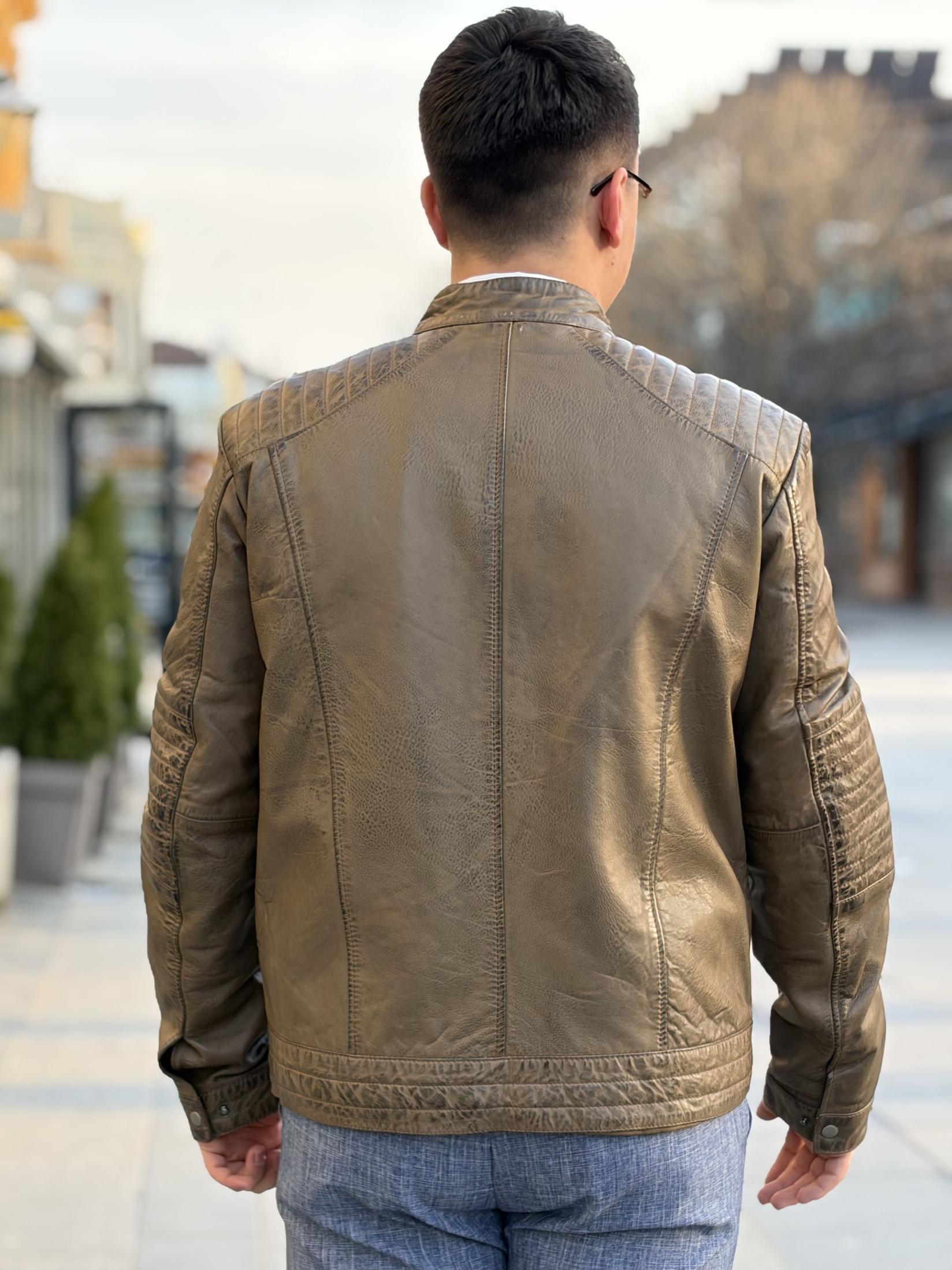 Машка кожна јакна