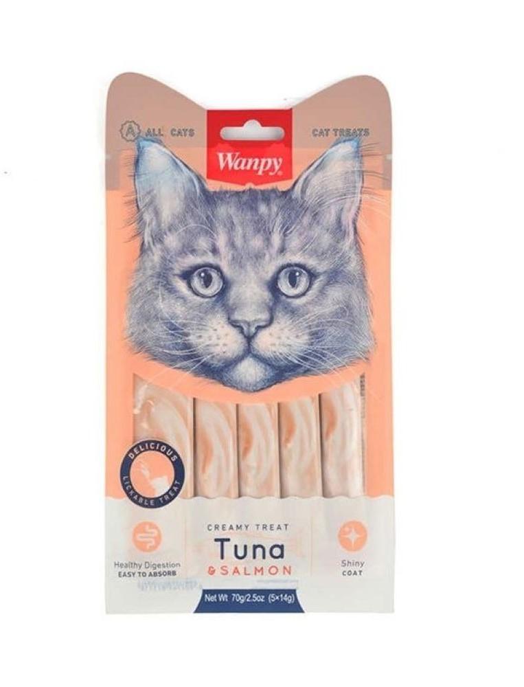 WANPY Грицки За Мачки Туна и Шкампи, 5x14g