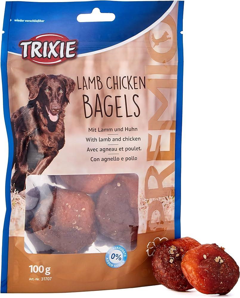 TRIXIE Закуски за кучиња Premio Lamb Chicken Bagels 100g