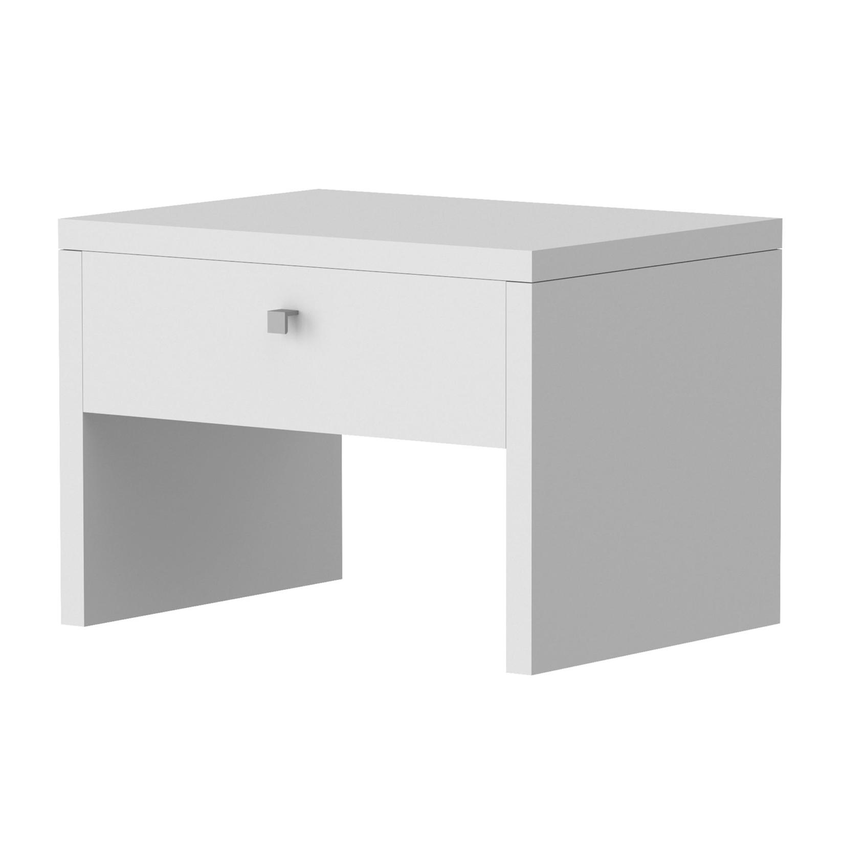 Прима Мебел Лука Стандард Ноќно Ормарче - Бело