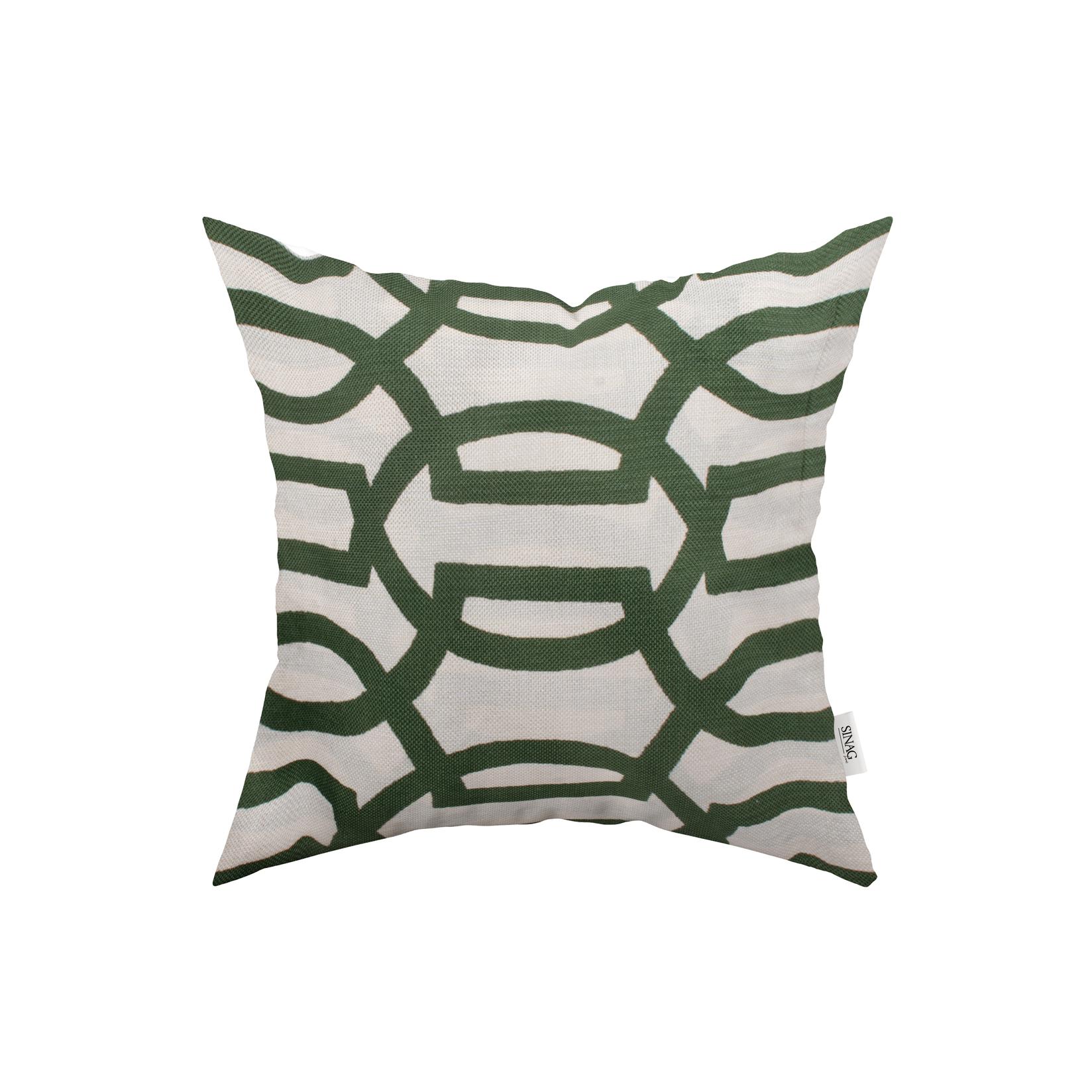 SINAG HOME Декоративна перница синџир зелено 45х45