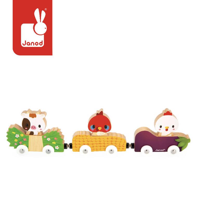 Janod Магнетни Дрвени Колички Домашни Животни