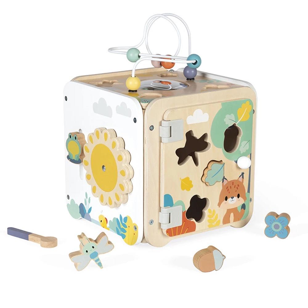 Janod Дрвена Интерактивна Коцка Pure