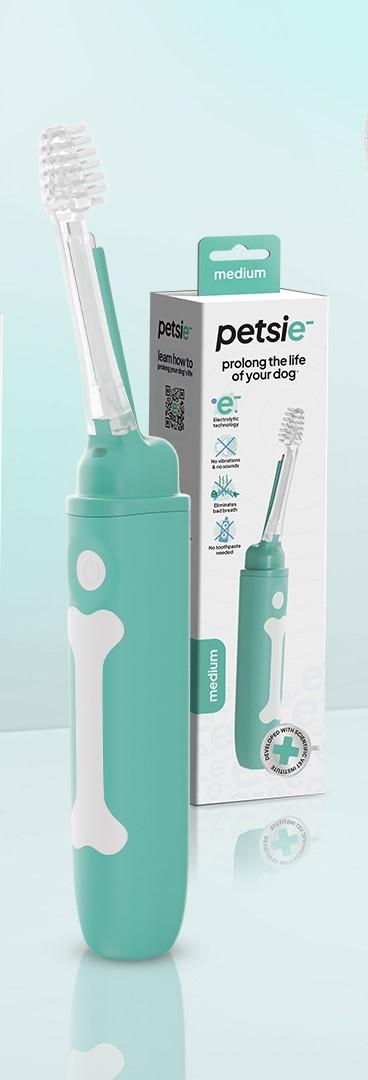 PETSIE Четки за заби за кучиња, големина M