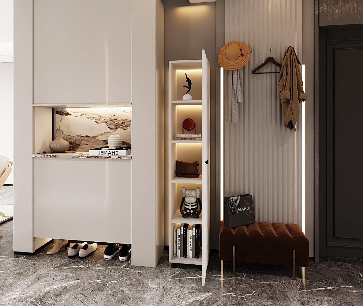 Sitonia Плакар со полици LORIA - 173 × 30 × 30 см