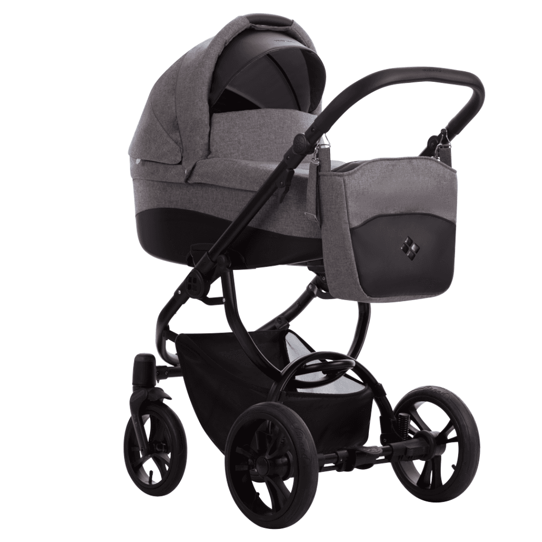 BEBETTO Количка 2-во-1 HOLLAND NEW црн рам дезен 01