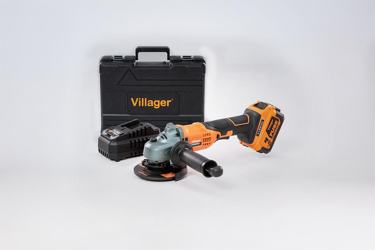 VILLAGER Безжична аголна брусилка FUSE VLN 4320-1BSC со 1 батерија