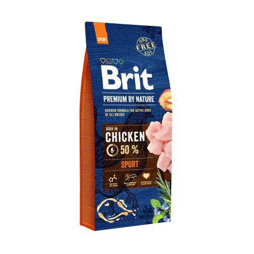 BRIT Premium-Куче Пиле Adult M Спорт 1кг.