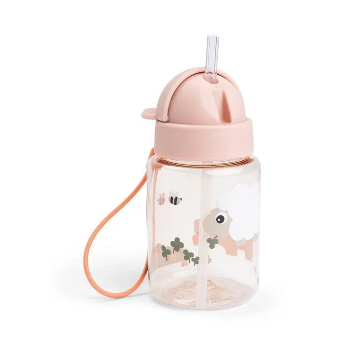 Done by Deer Шише со цевка Farm 280ml, розево
