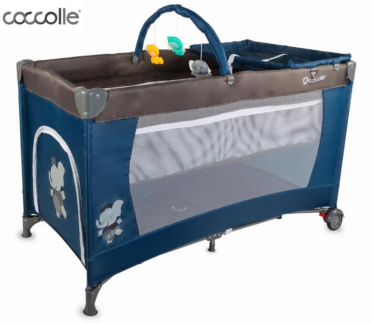 COCCOLLE Транспортно креветче со две нивоа Siesta (blue)