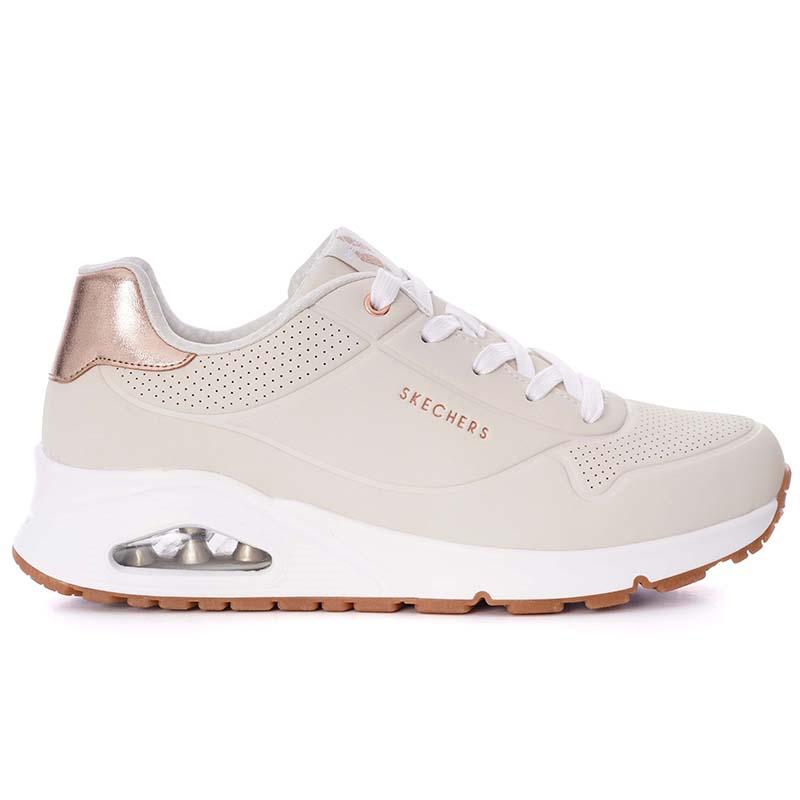 SKECHERS Патики за девојчиња Uno Gen1, Крем