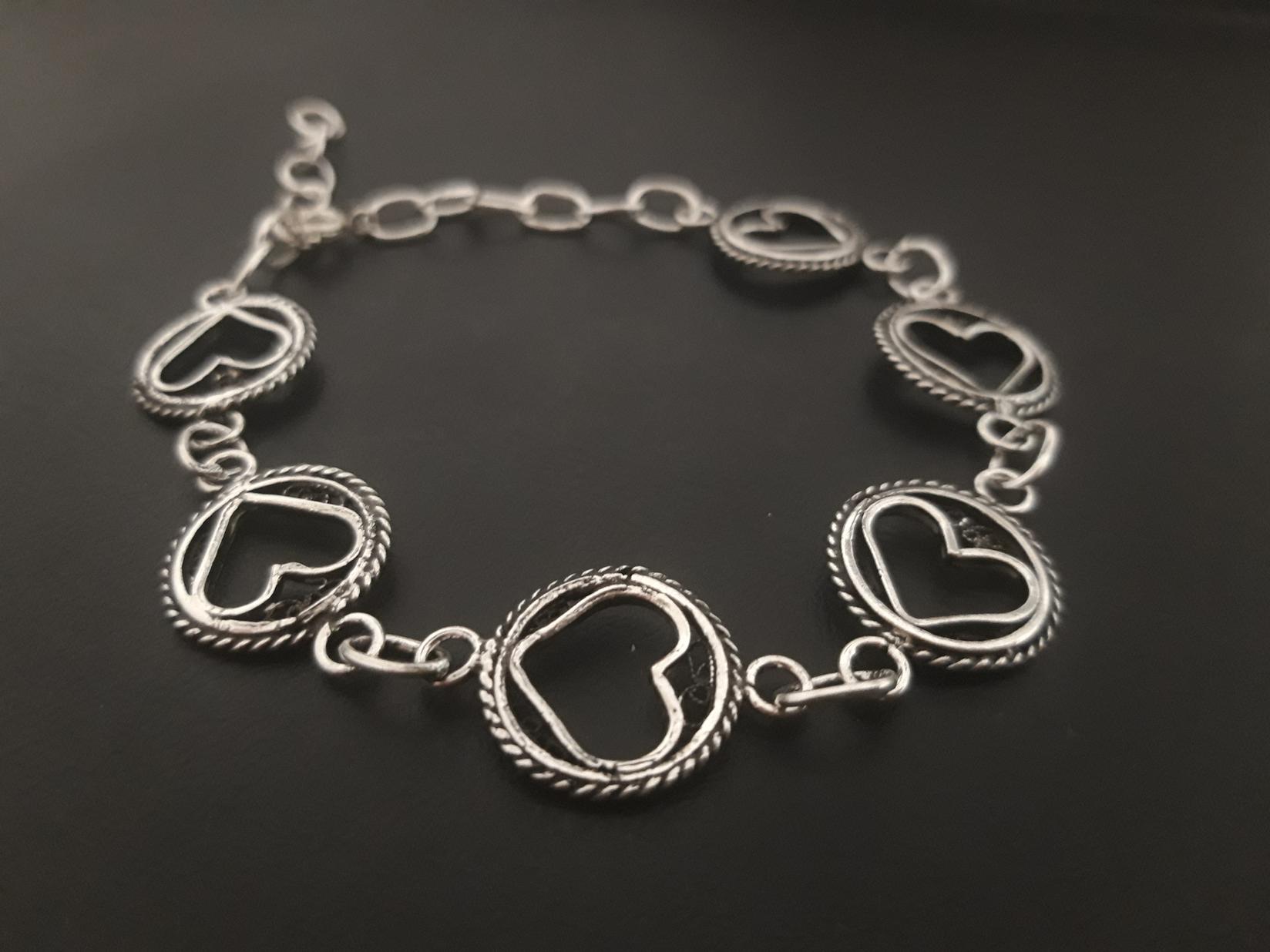 FILIGREE HANDCRAFT X STORE Мека Филигранска Алка Со Срце 1