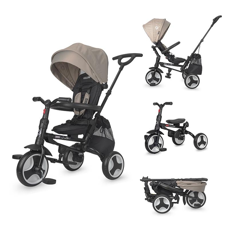 COCCOLLE Трицикл на склопување SPECTRA (5 in 1) greystone