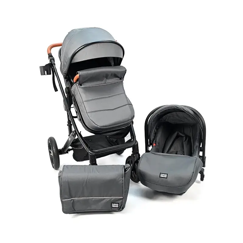 LOCO CROCO Количка трикси црна 2 во 1