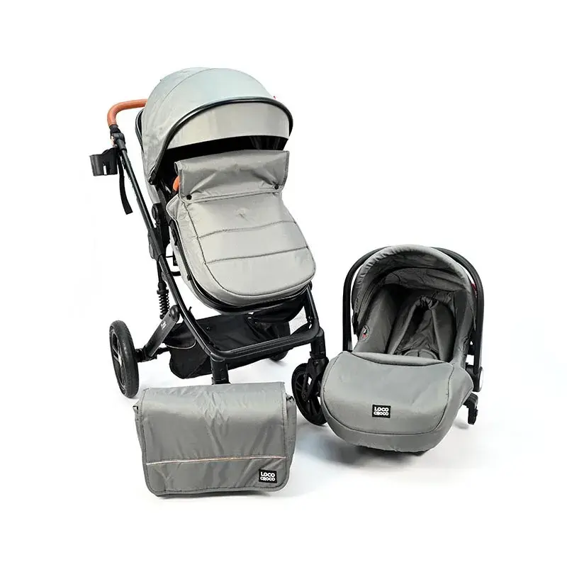 LOCO CROCO Количка трикси сива 2 во 1