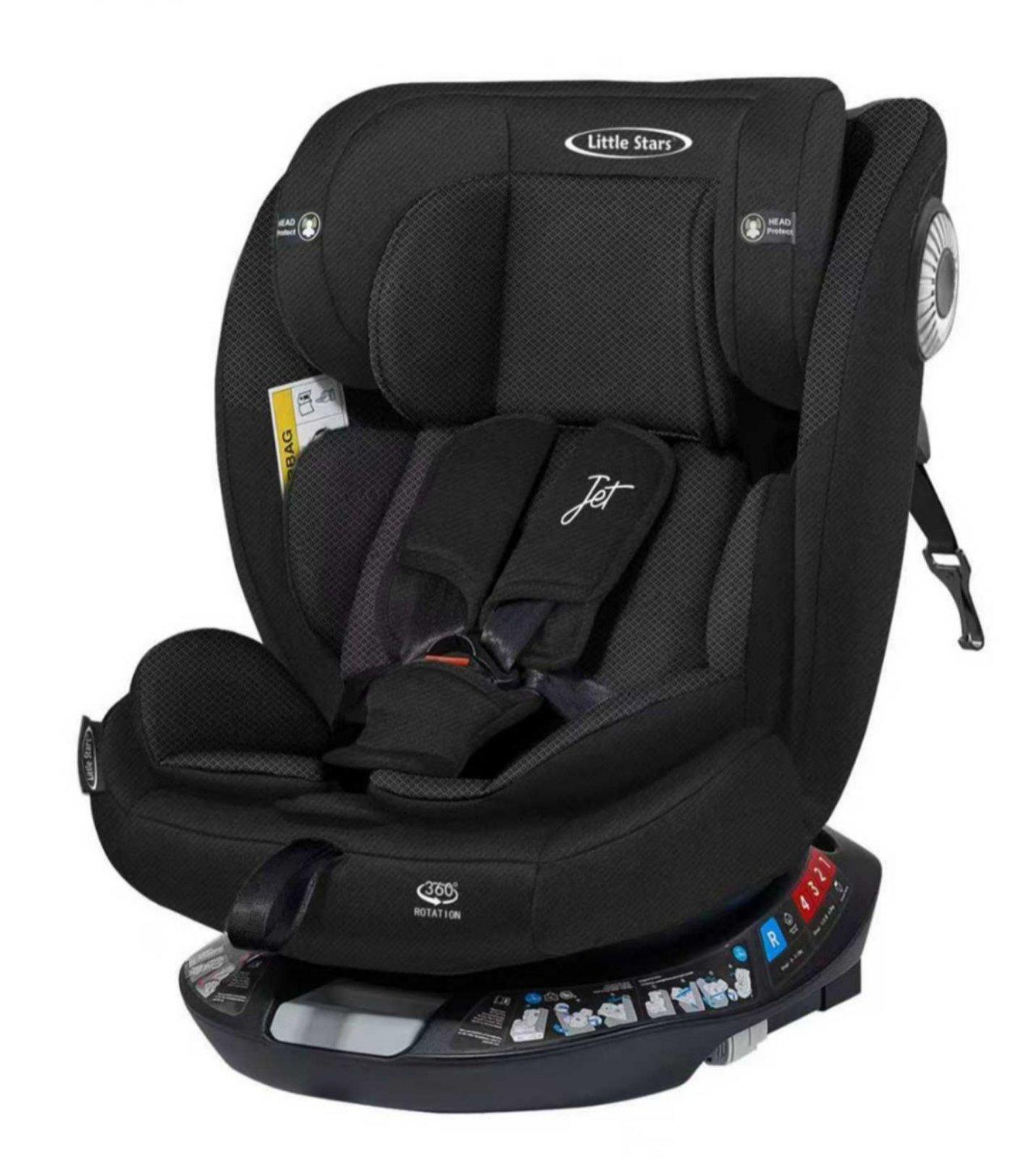 Little Stars Автоседиште JЕТ Isofix 0-36kg црно