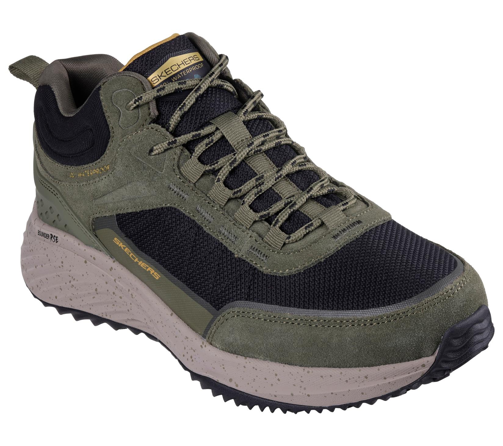 SKECHERS Машки патики Bounder rse, Маслинесто-Црни