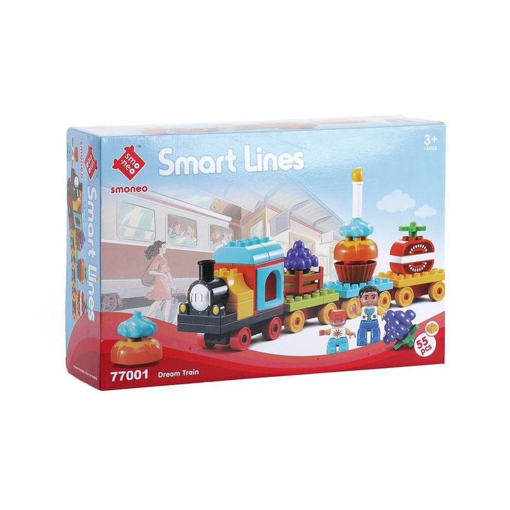 STATOVAC Коцки, Воз, 55 парчиња, Blocks, 876010