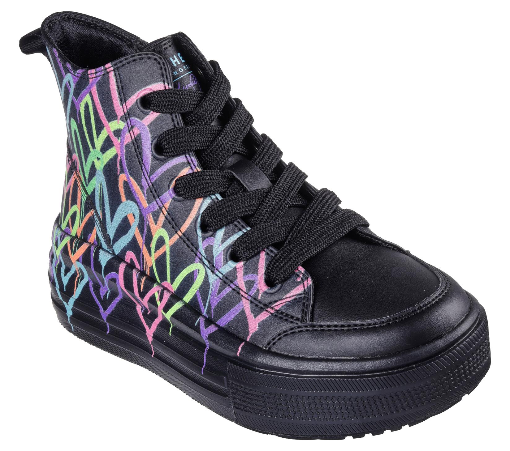 Skechers Патики за девојчиња Hyperlift - Love Daze, 314075L-BKMT, Црни