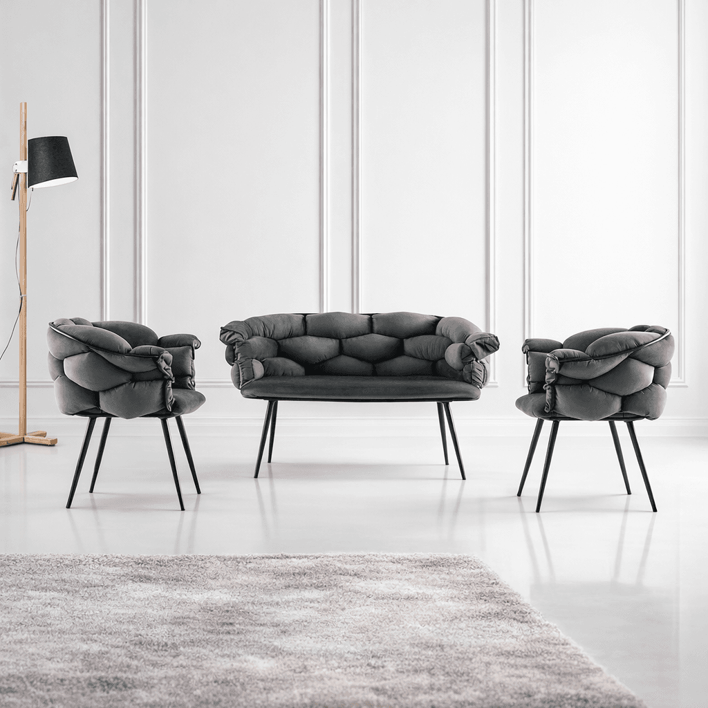 Комплет Софа Hanah Home Balon 2129, црна