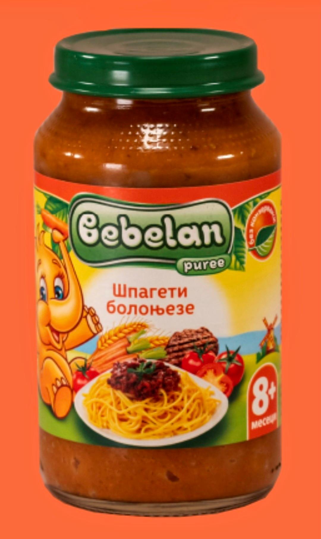 BEBELAN Каша 220г, Шпагети болоњезе, 8+