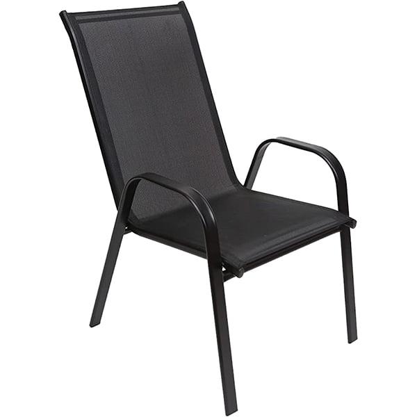 GREEN BAY Градинарско столче, црно, 94x 72.5 x 52.5cm