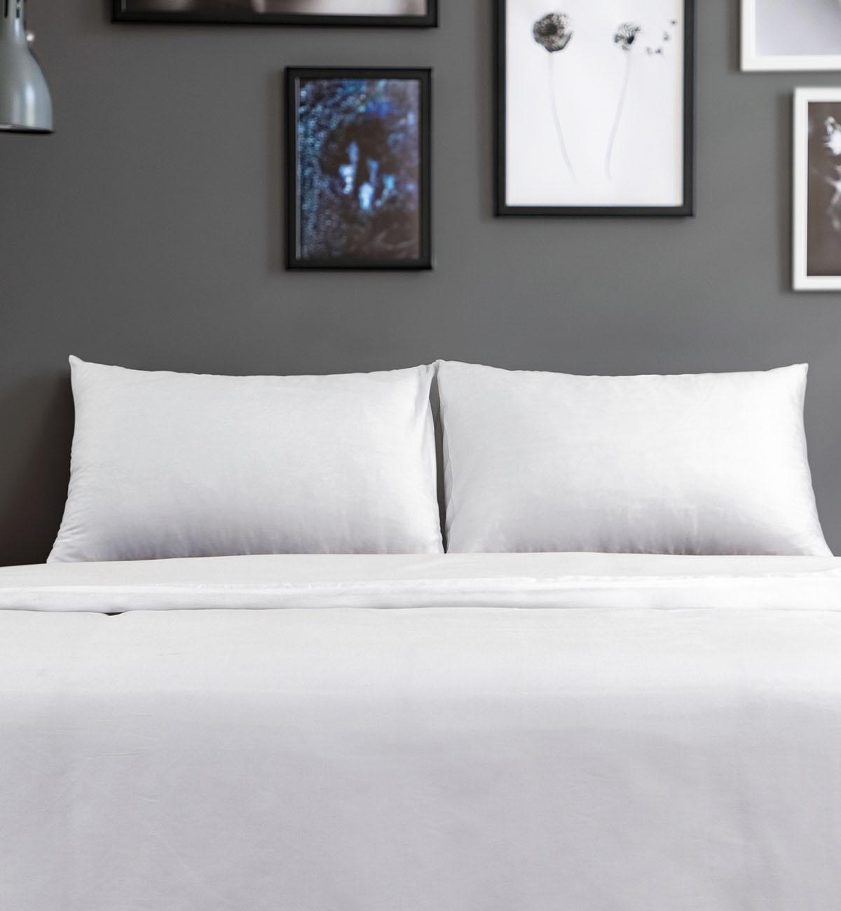 COMODITA HOME Сет постелнини Percale 200×200 220T Бел 4 пар