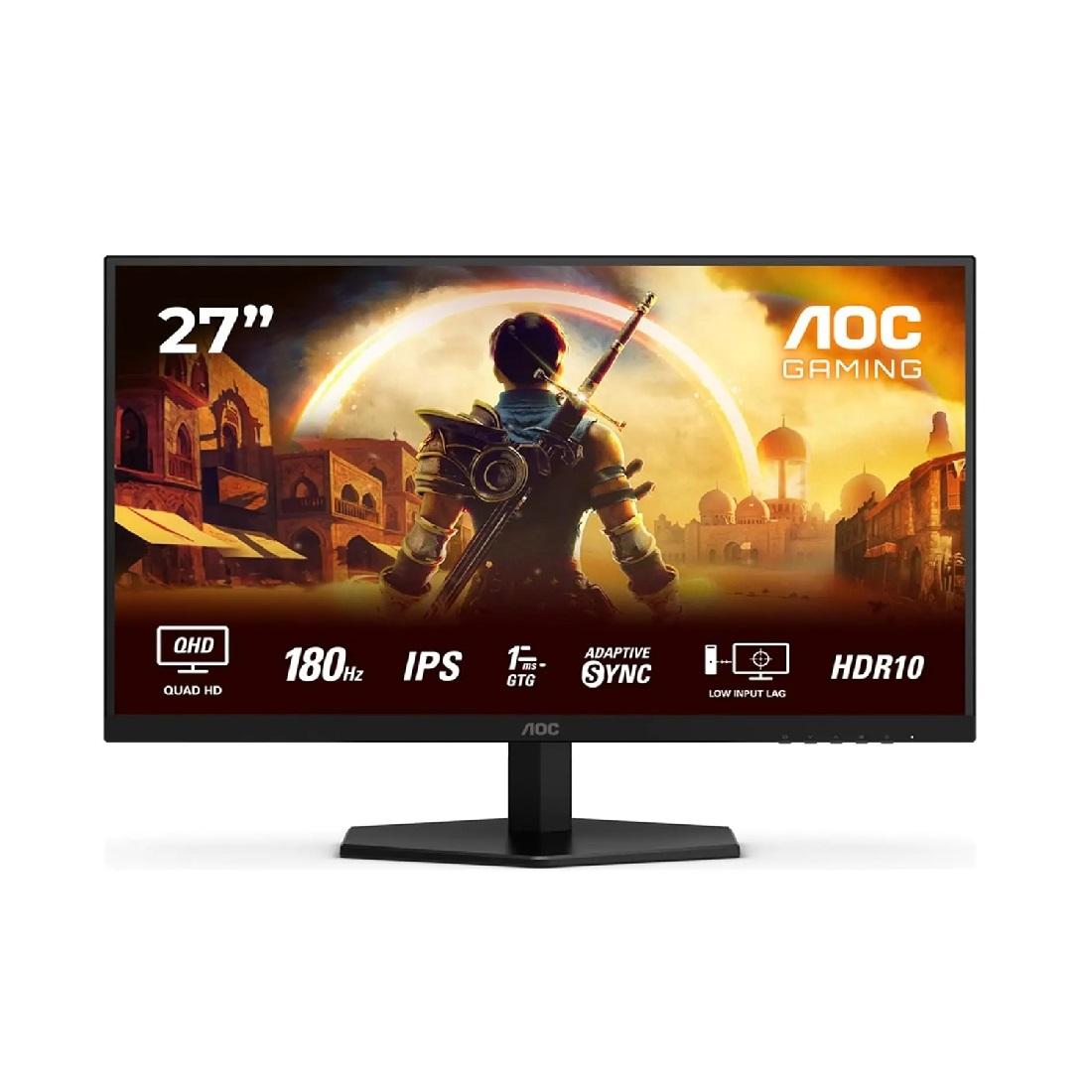 AOC гејмерски монитор Q27G42XE, 27", QHD, IPS, 180 Hz, црн