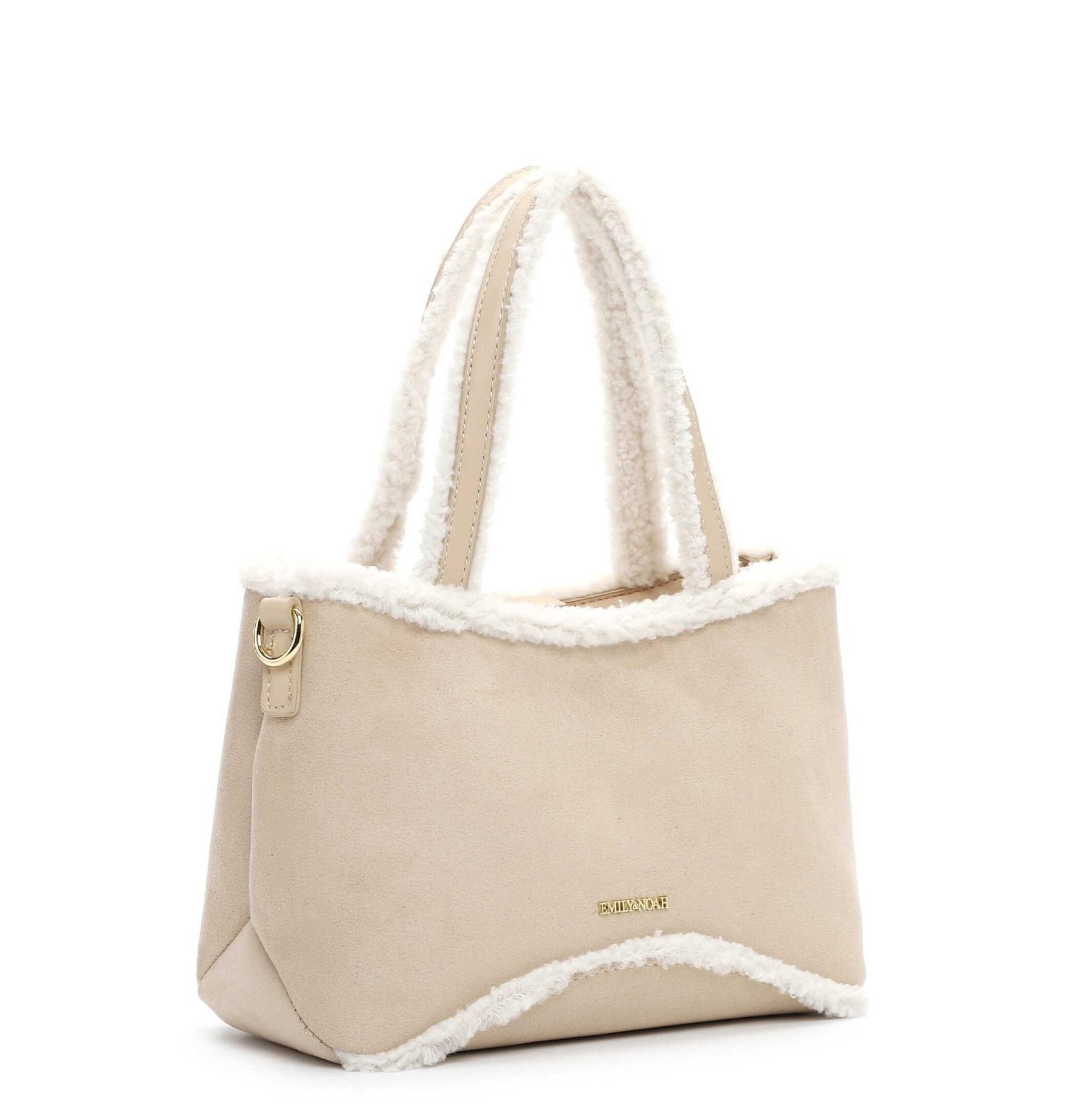 Женска чанта Emily & Noah Heidemarie, беж боја