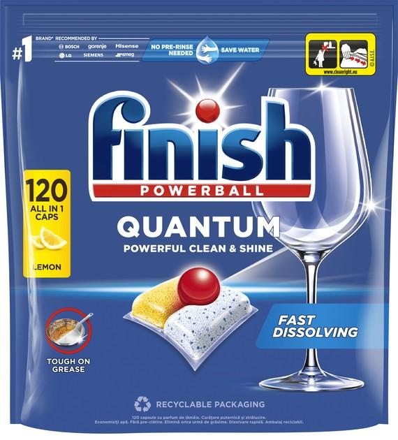 FINISH Капсули за машина за садови Quantum All in 1 120/1, Лимон