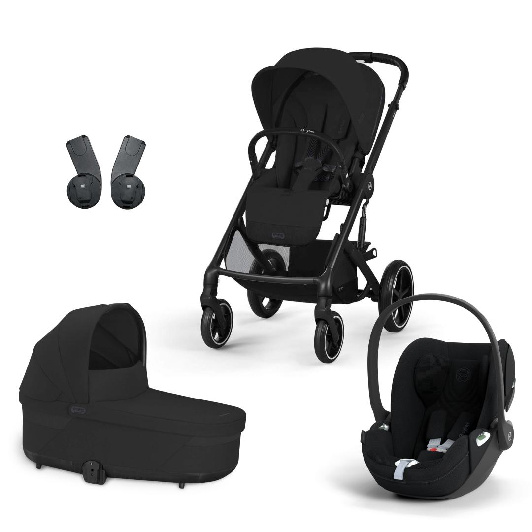CYBEX Детска Количка Balios S Lux Trio Set, Црна Moon Black