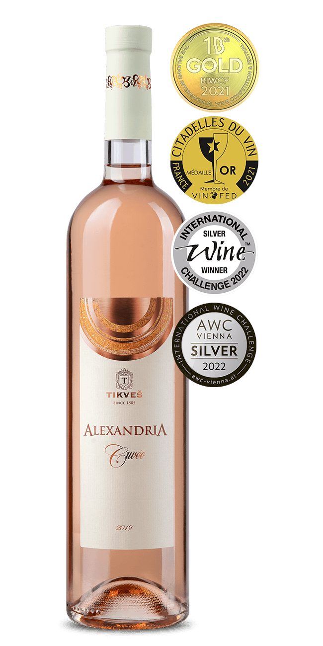 ТИКВЕШ Розе вино Александрија Cuvée 0.75L
