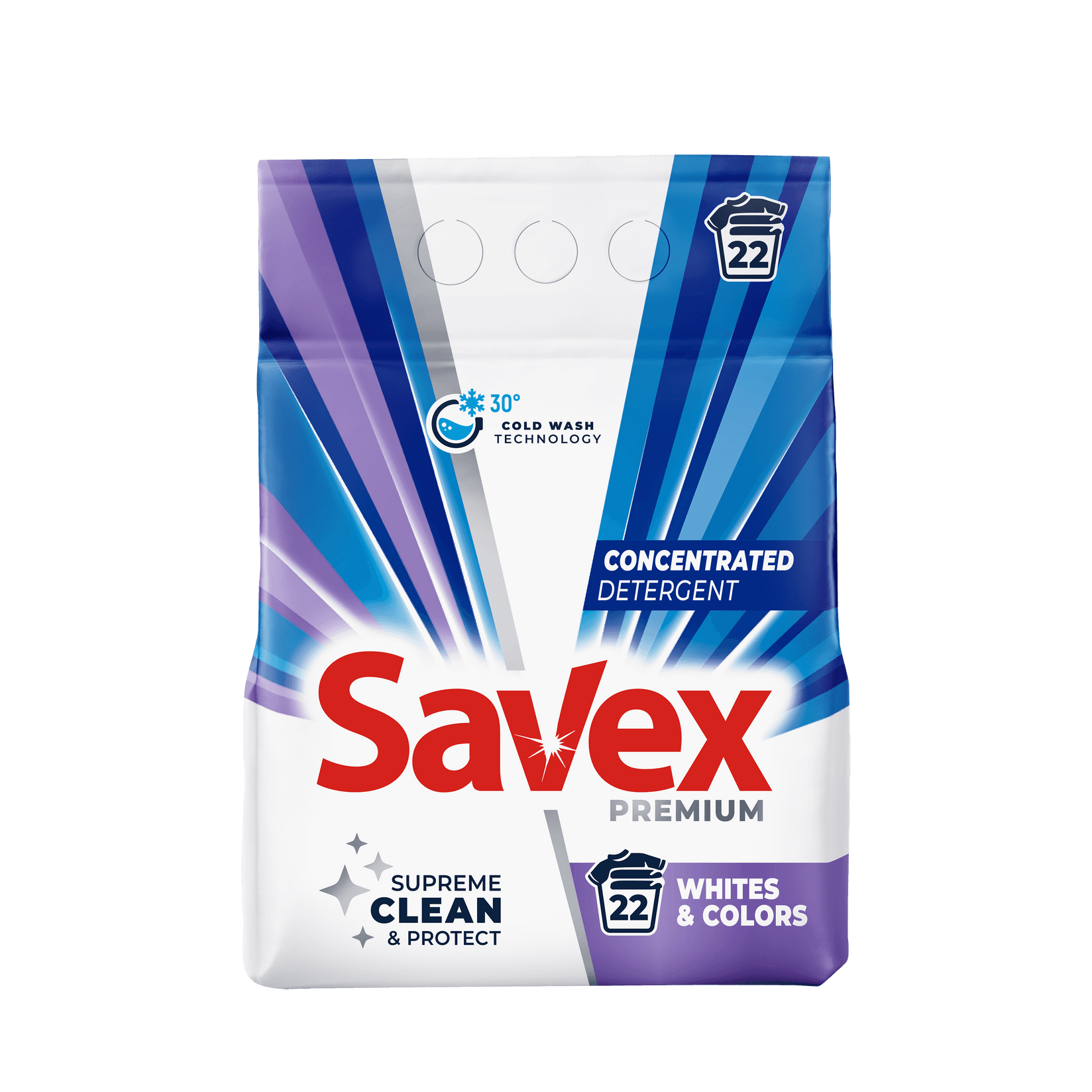 SAVEX Прашок за Перење Whites & Colors 1.8кг.