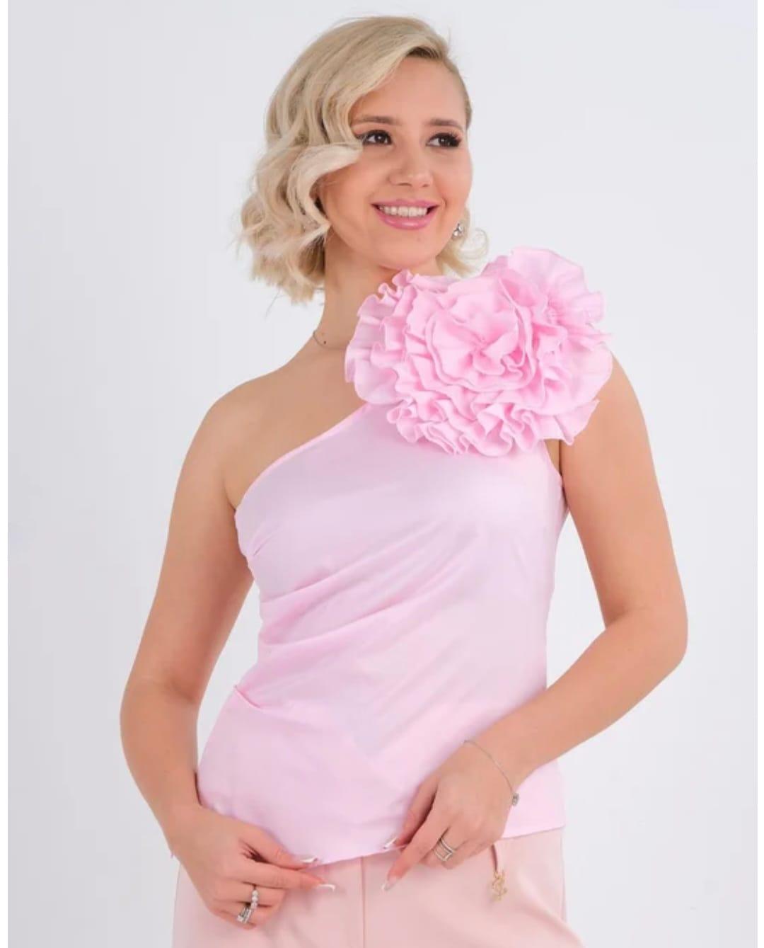 Favori Блуза розева со цвет