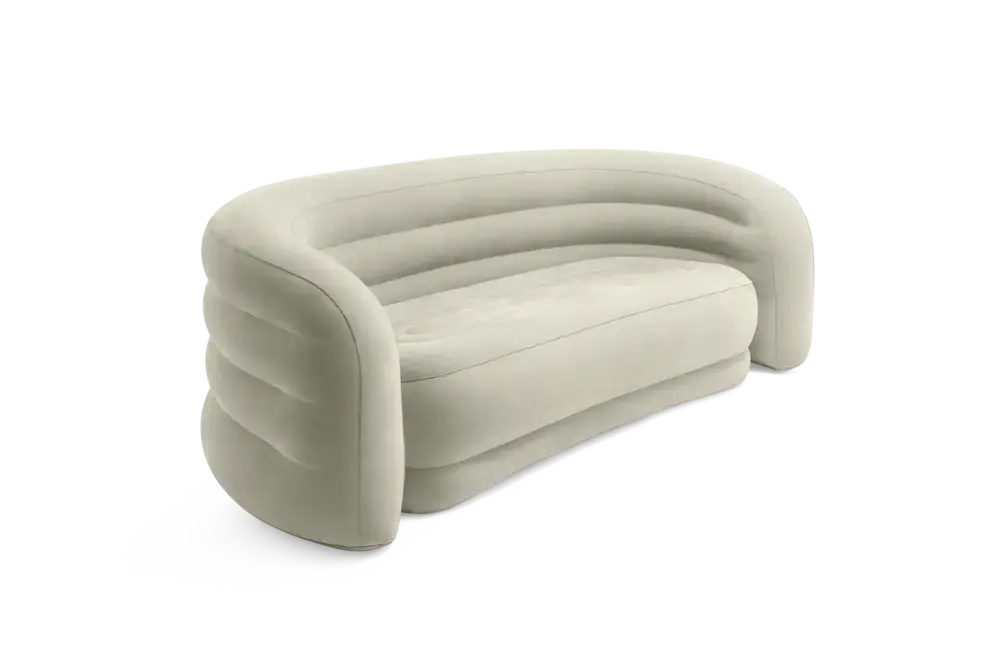 INTEX Софа на надувување заоблена, беж