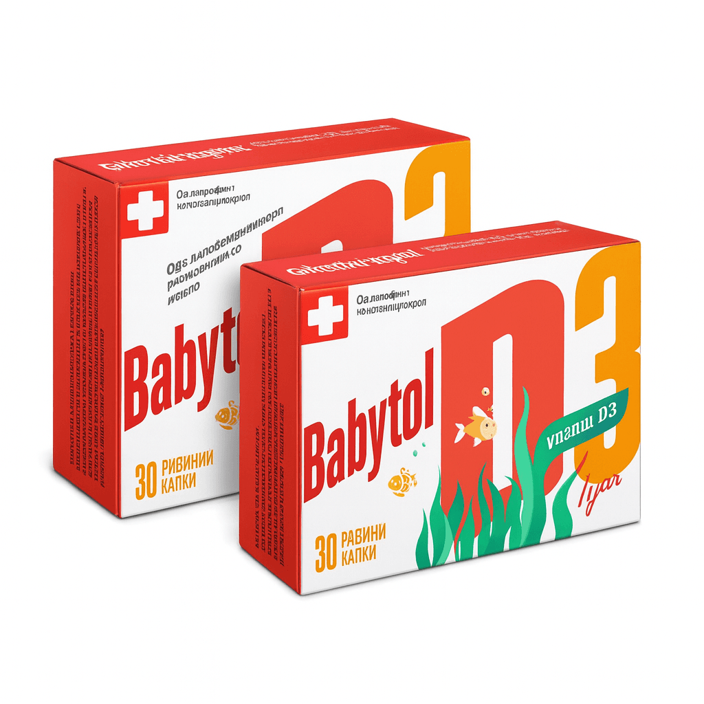 СЕТ 2/1 4U PHARMA Babytol D3+ Omega twist A30