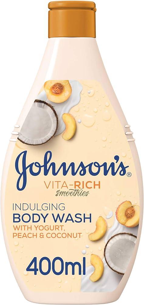 JOHNSON’S Купка за туширање со праска, јогурт и кокос 400мл