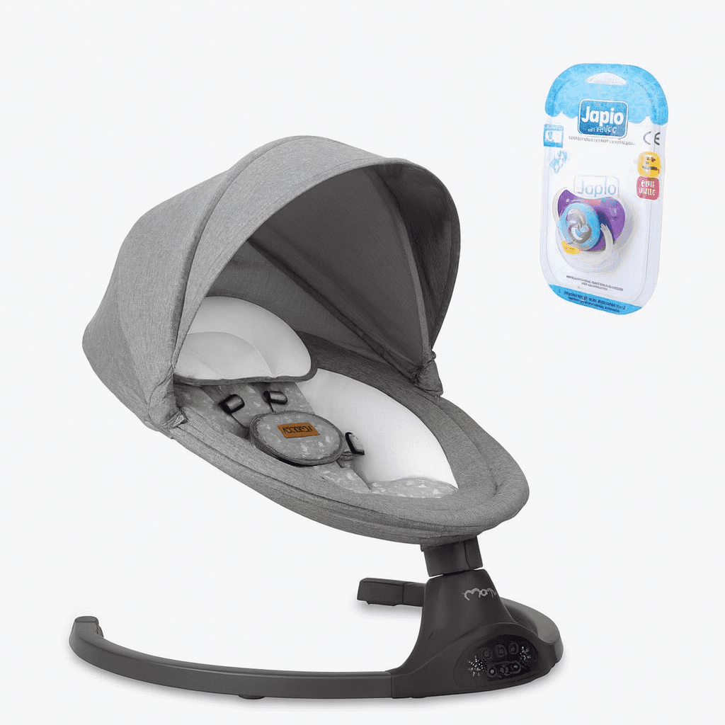Сет за удобност на бебето -MoMi Relax Bouncer + Japlo Цуцла