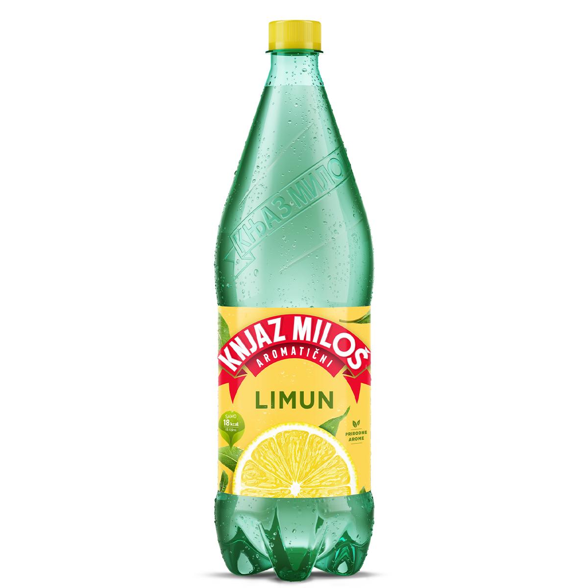 Knjaz Miloš Газирана вода со лимон арома 1.25l PET