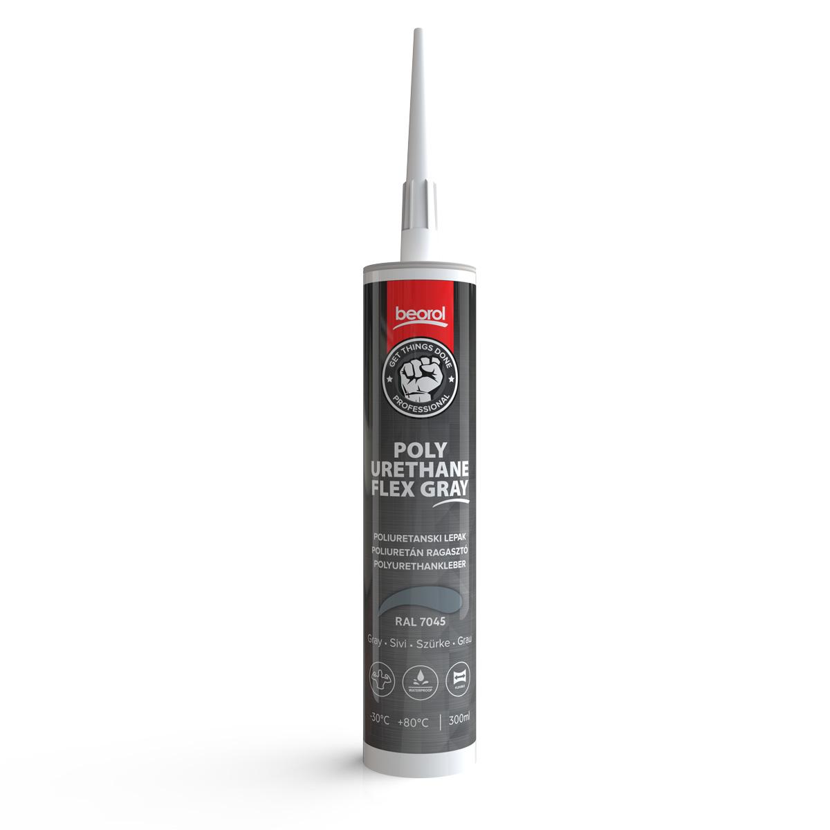 BEOROL Полиуретански лепак 300 ml сив