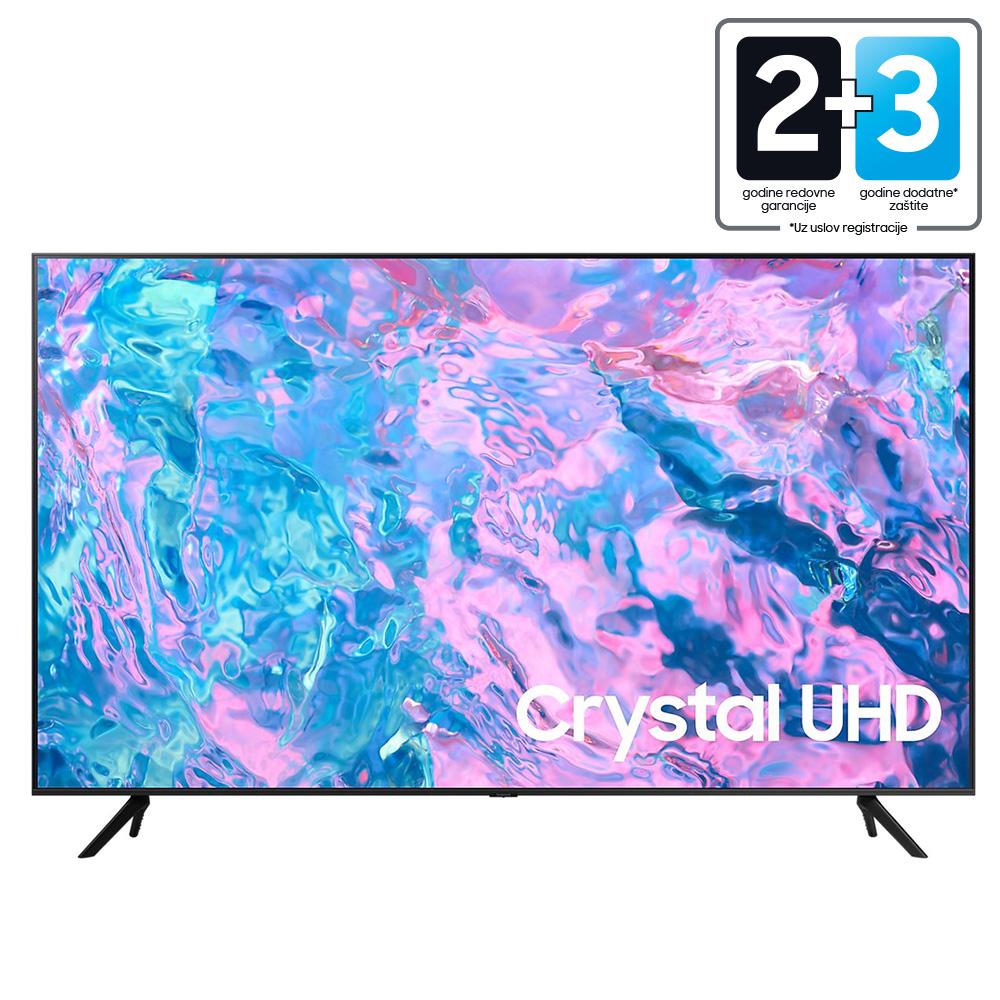 SAMSUNG Телевизор Smart UE75CU7172UXXH, 75", 4K E-LED, HDR 10+, црн