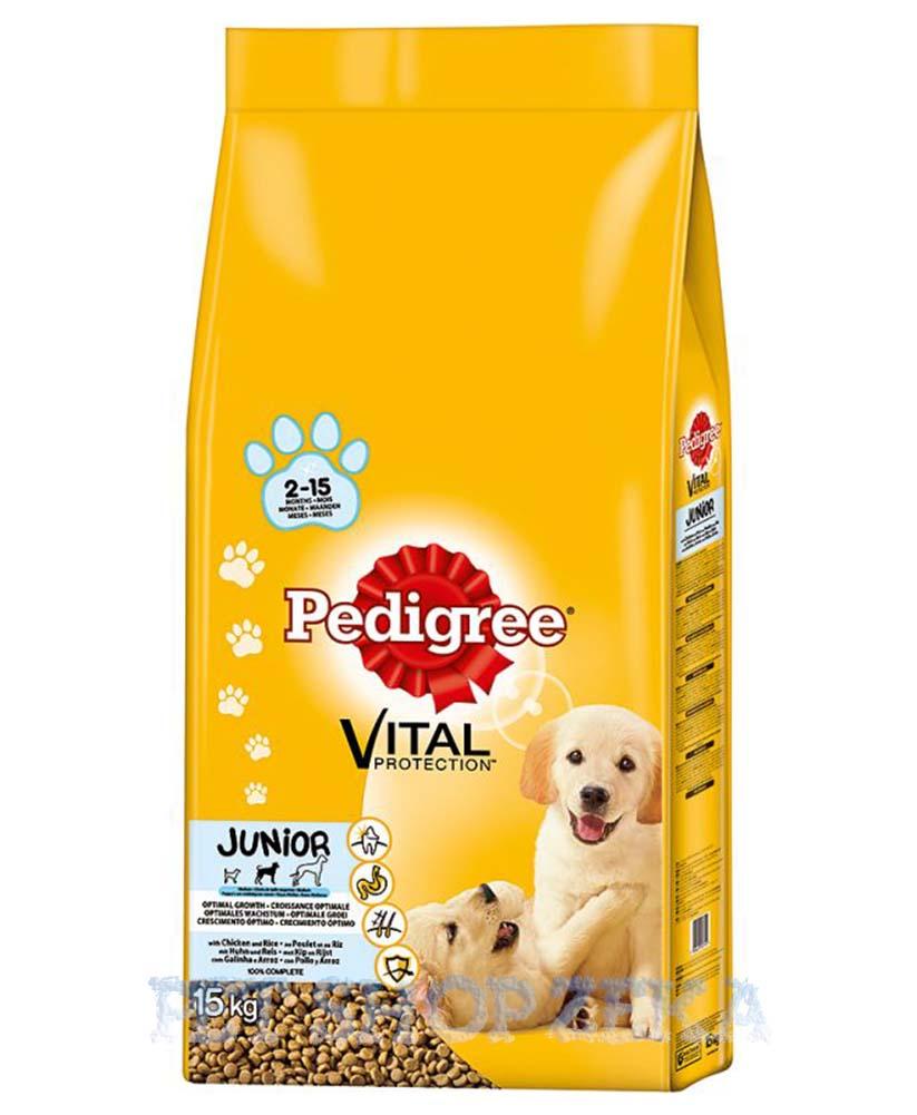 PEDIGREE Junior Гранули со Пилешко и ориз [Вреќа 15кг]