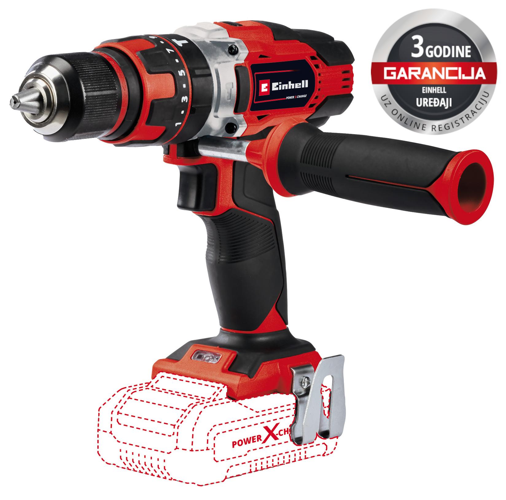 EINHELL Безжична ударна дупчалка TE-CD 18/48 Li-i-Solo