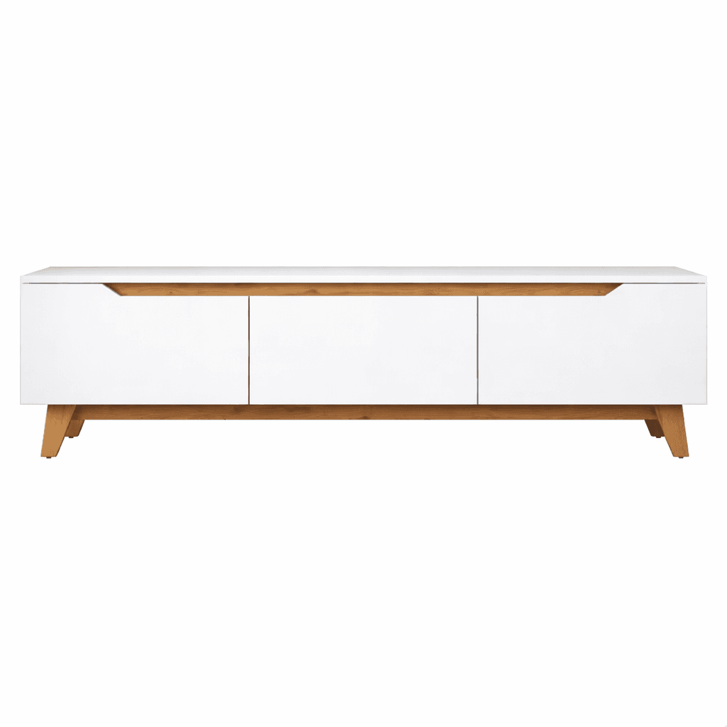 Hanah Home ТВ Комода D1 2472, 180 x 48,6 x 35 см бела