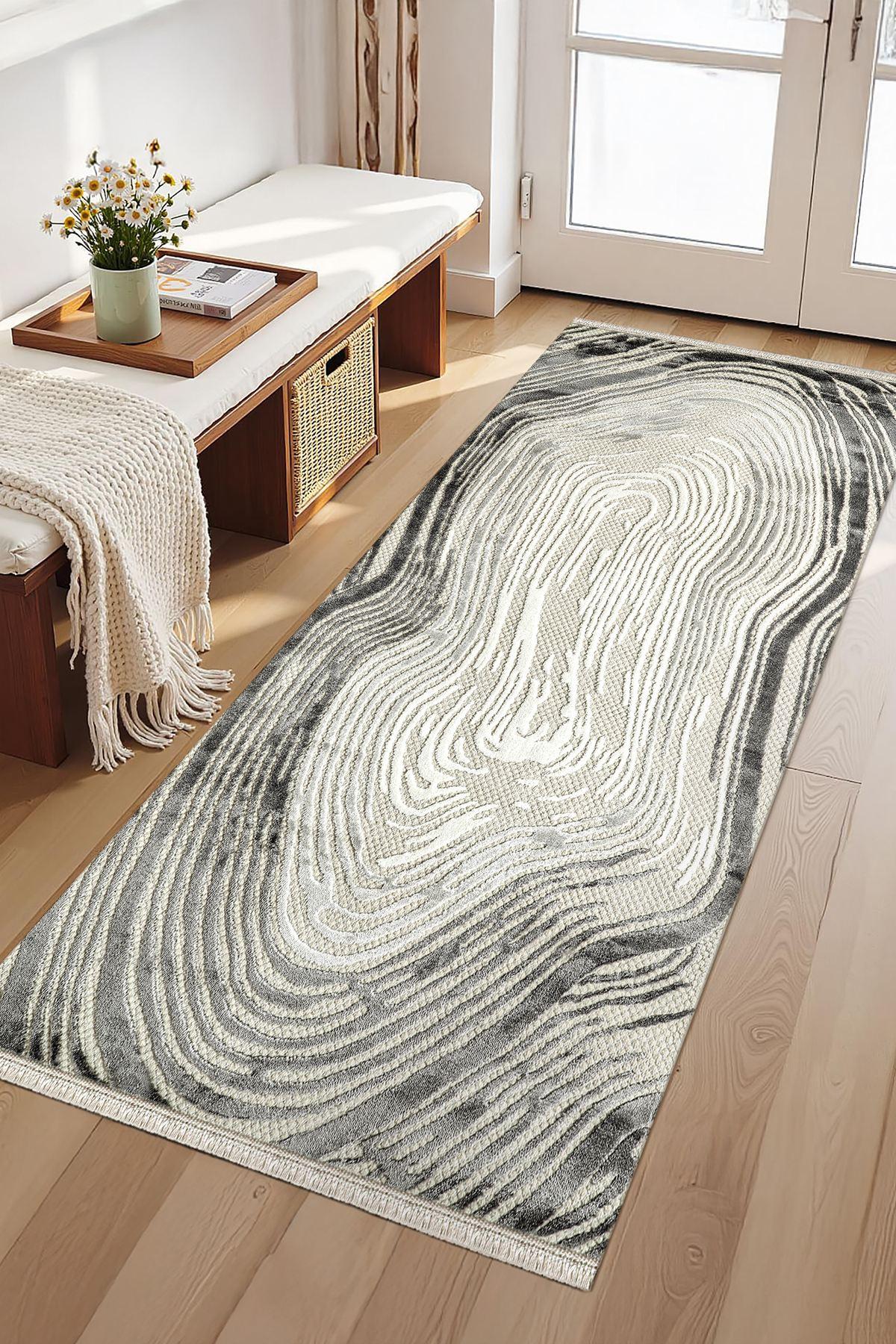 Conceptum Hypnose Rug Amorphous-Ar001, Oval, 100x200 cm, Cream