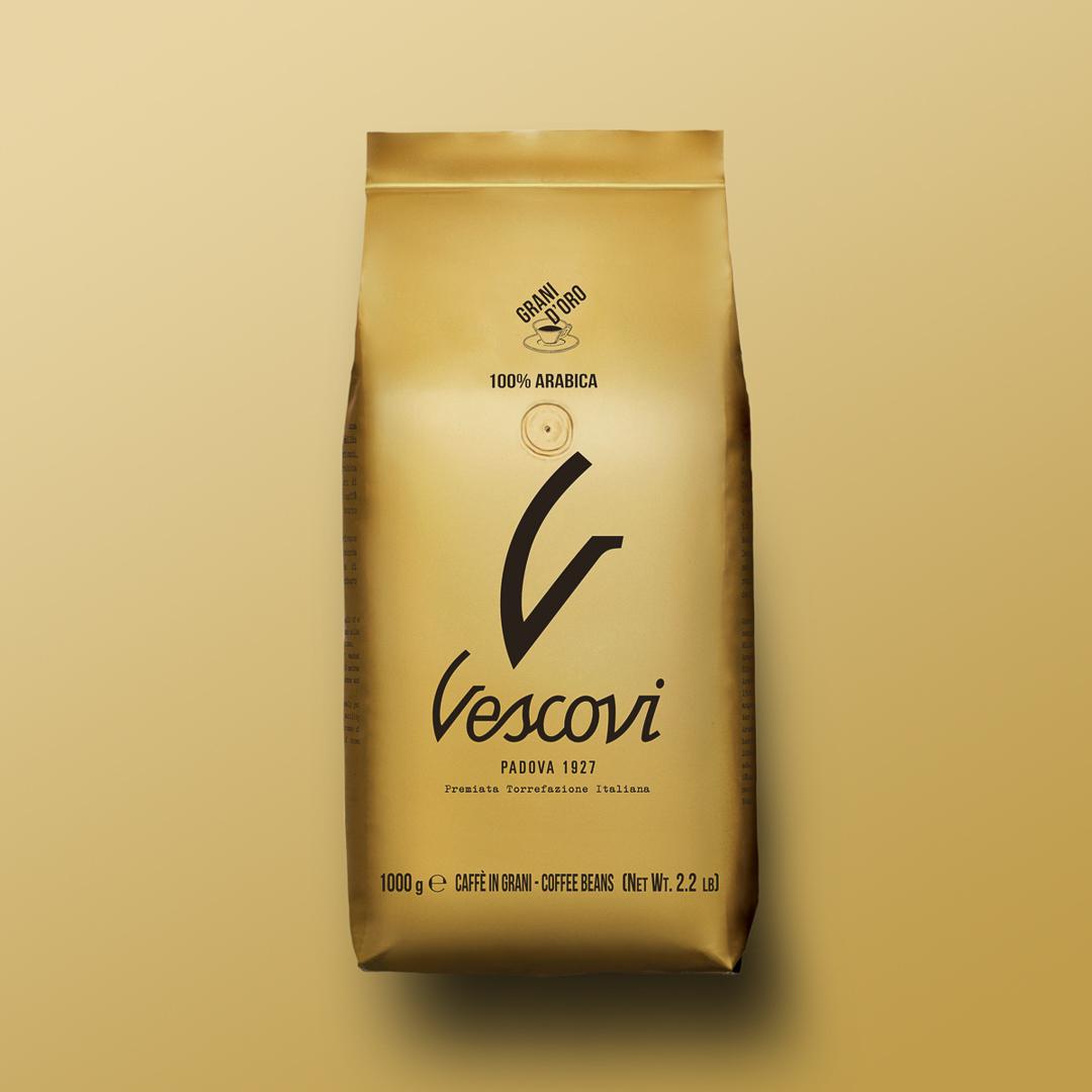 VESCOVI Кафе Grani D’Oro 100% Arabica 1000 гр зрно