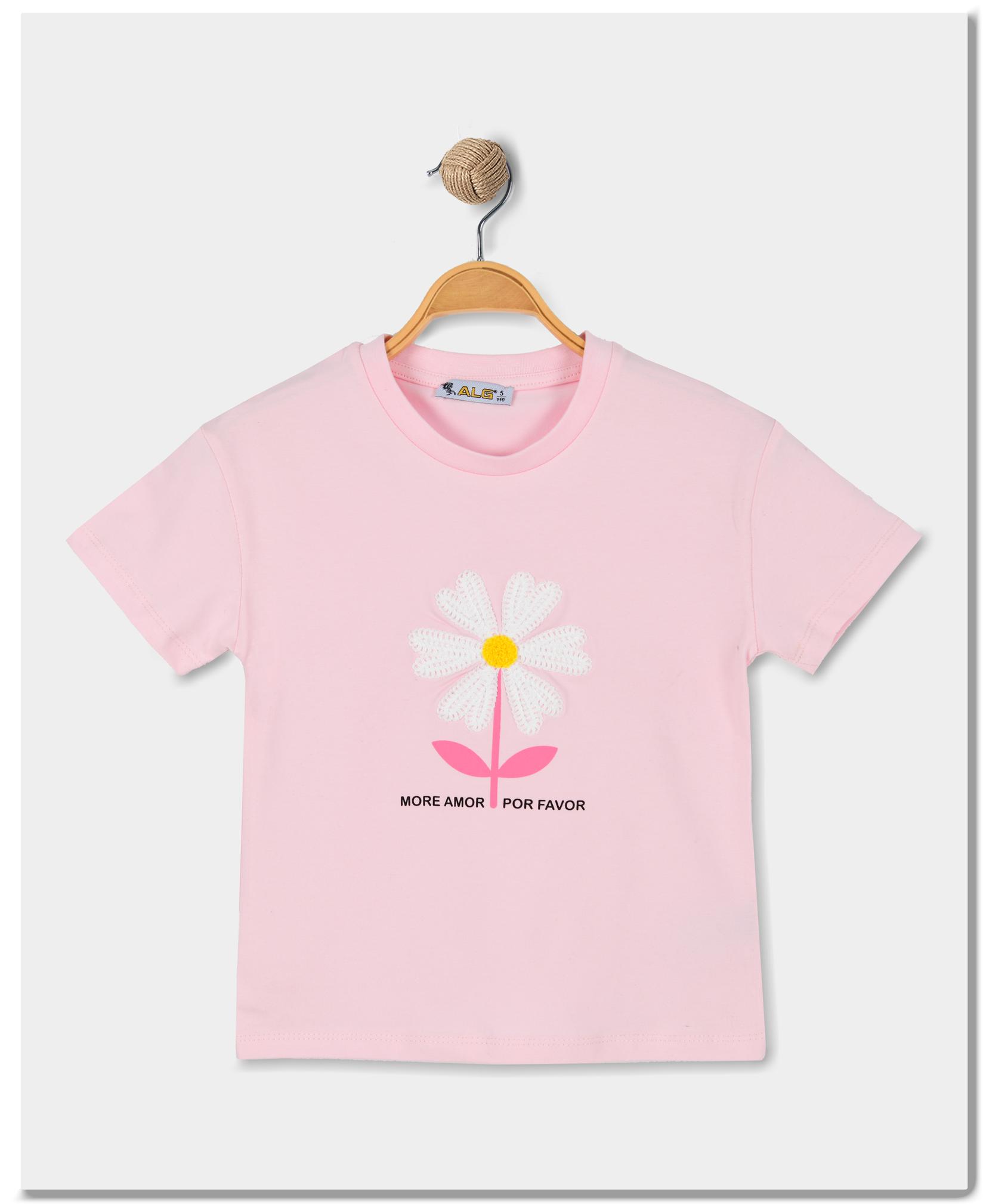 ALG Детска женска маица, розева